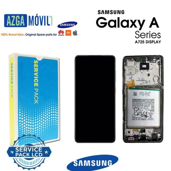 Samsung Galaxy A72 4G / 5G 2021 (SM-A725 / A726) SIN BATERIA MARCO NEGRO