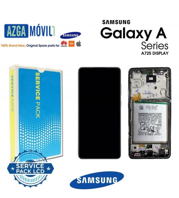 Samsung Galaxy A72 4G / 5G 2021 (SM-A725 / A726) SIN BATERIA MARCO NEGRO