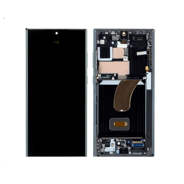 S23 Ultra 5G 2023 Black LCD ORIGINAL ( con marco)